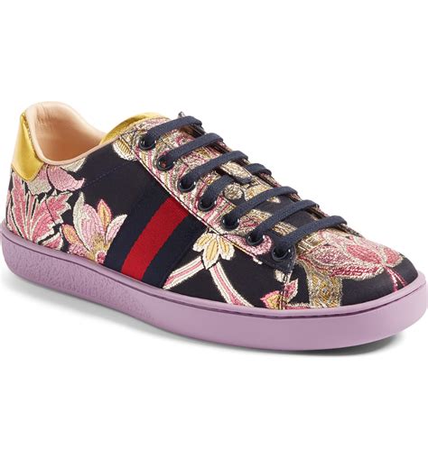 gucci bloom sneakers|gucci ace sneakers floral.